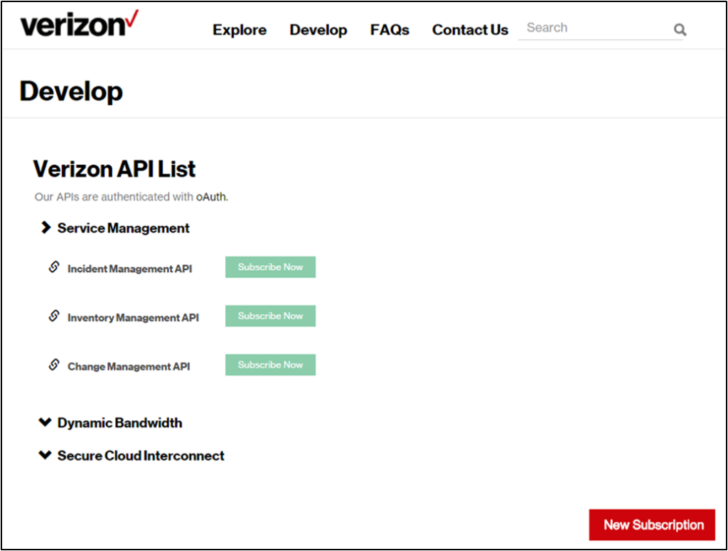 Verizon screenshot - 10 Beste Cloud-Anwendungsentwicklungsplattformen 2026