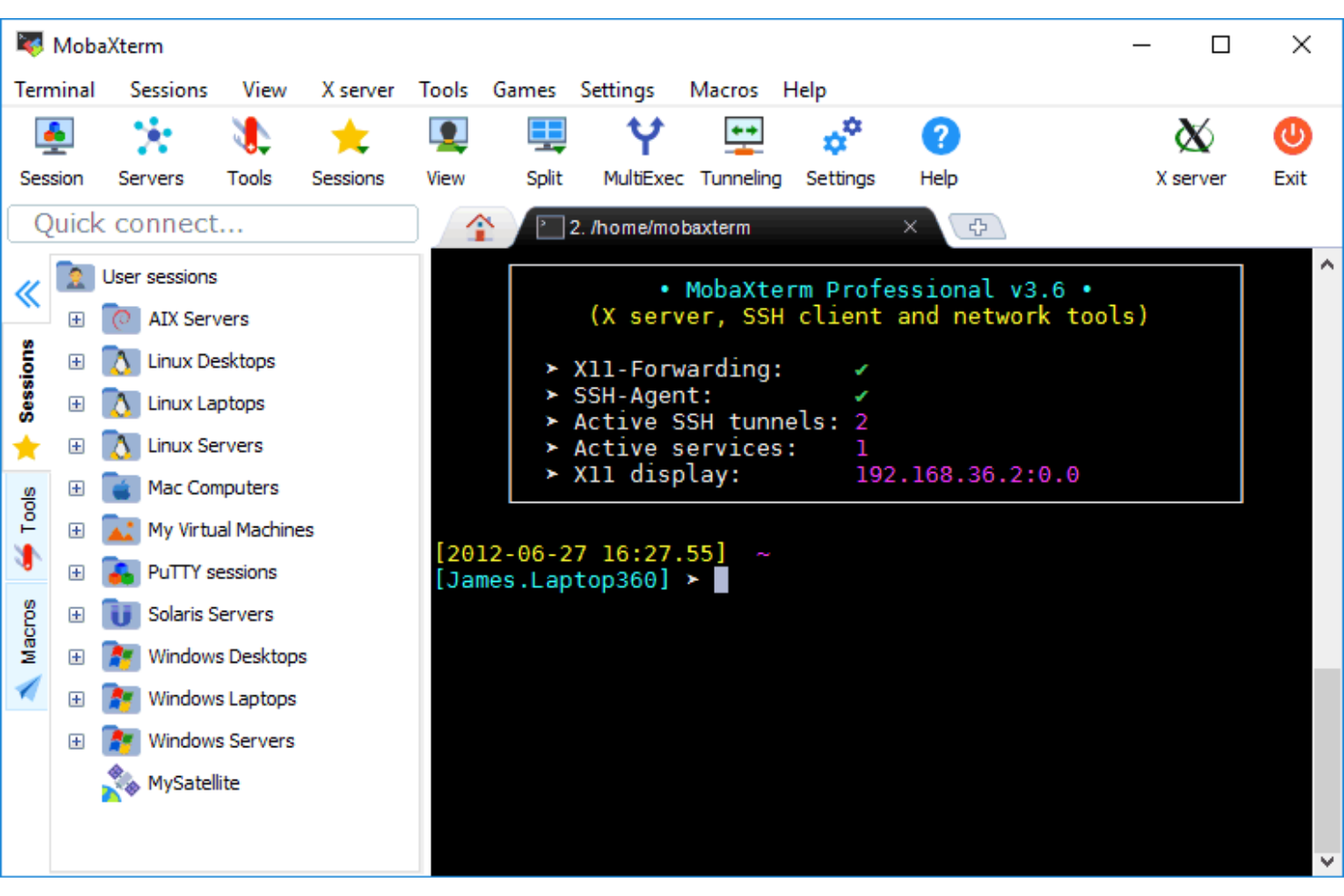 MobaXterm screenshot - 15 Beste Terminal-Emulatoren im Test 2026