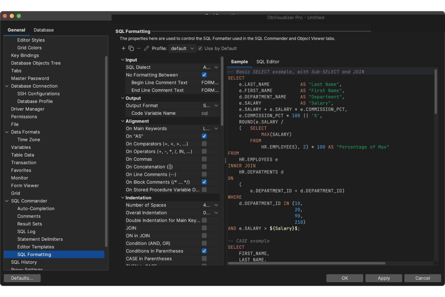 DbVisualizer screenshot - 1 beste SQL-Abfrage-Tools im Test 2026