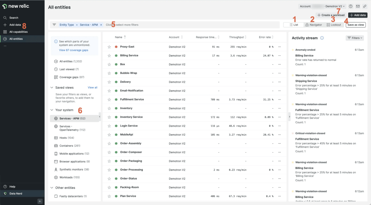 New Relic screenshot - 20 Beste Netzwerküberwachungssoftware im Test für 2026