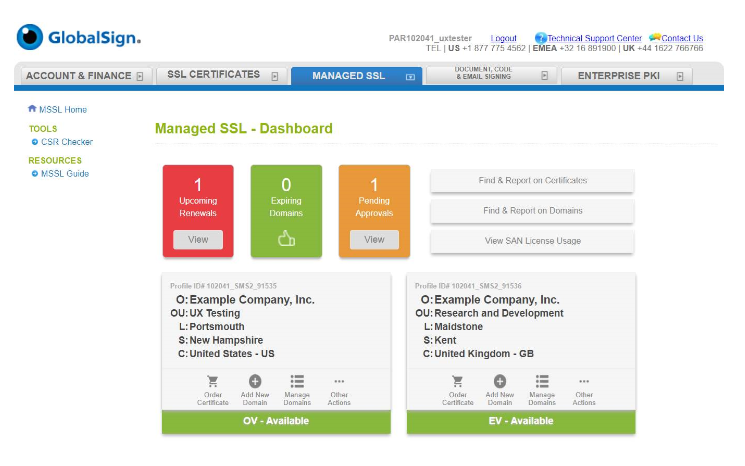 GlobalSign PKI screenshot - Cyber Sensé : Guide des 10 Meilleurs Logiciels PKI de 2026