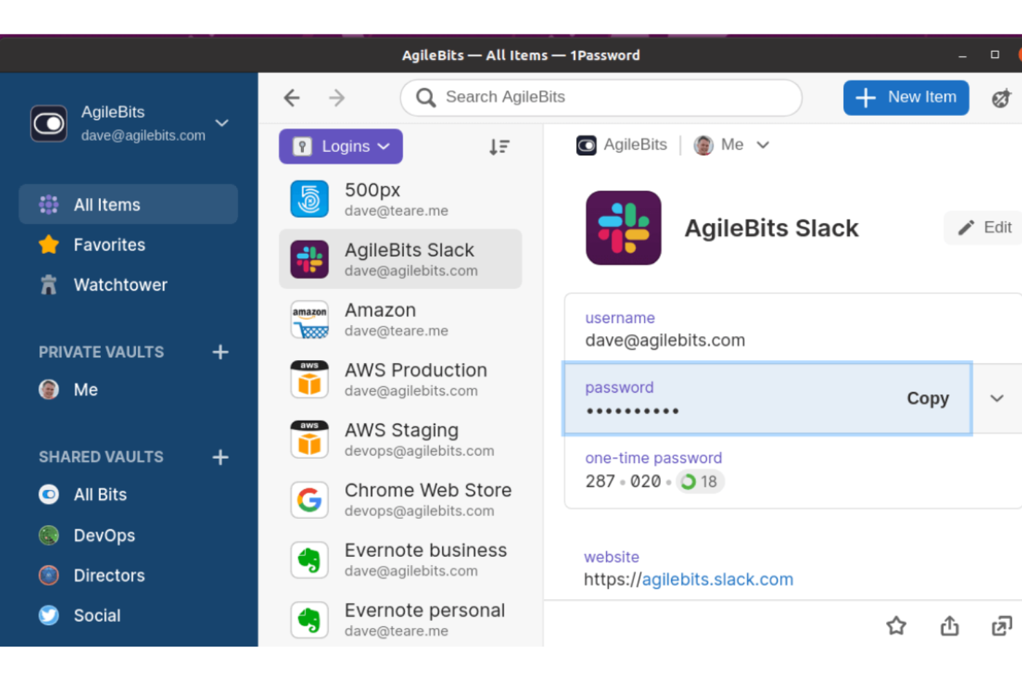 1Password screenshot - 10 Meilleurs Logiciels de Chiffrement Passés en Revue en 2026