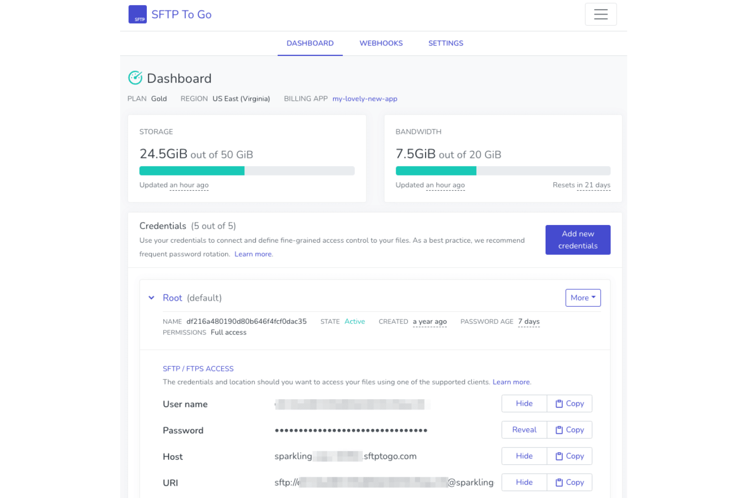 SFTP To Go screenshot - 10 meilleures solutions de stockage de données d’entreprise évaluées en 2026