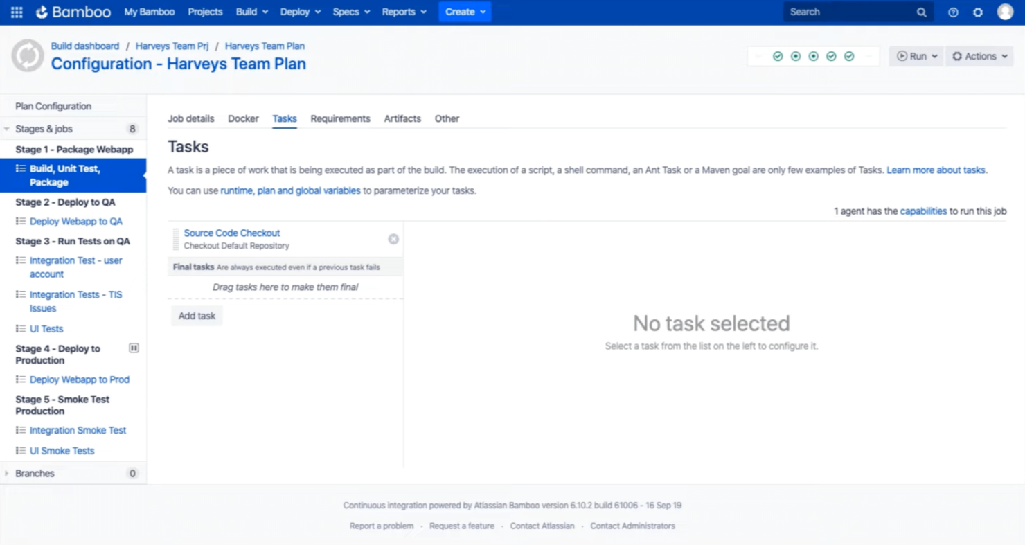 Bamboo screenshot - Die 10 besten Continuous-Delivery-Tools im Test für 2026