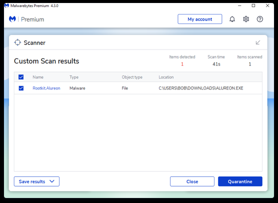 Malwarebytes screenshot - 20 Meilleurs Logiciels de Cybersécurité en 2026