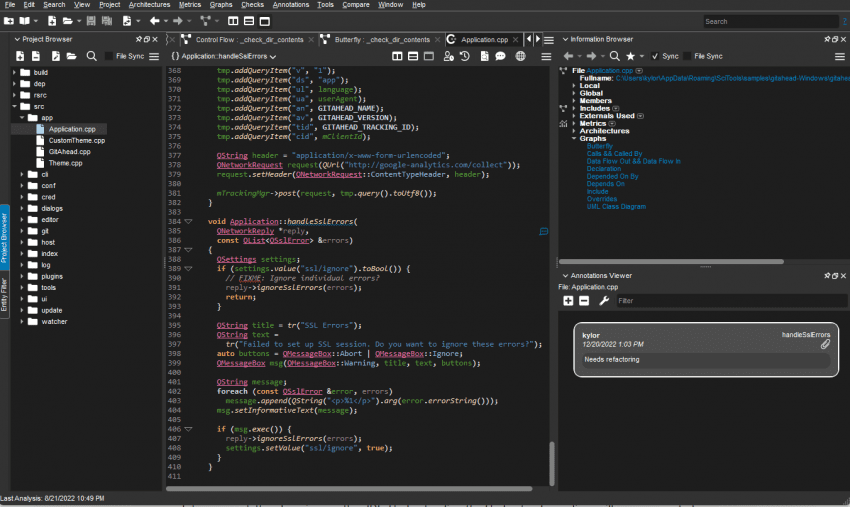 Understand screenshot - 15 Beste Code-Visualisierungs-Tools im Test 2026