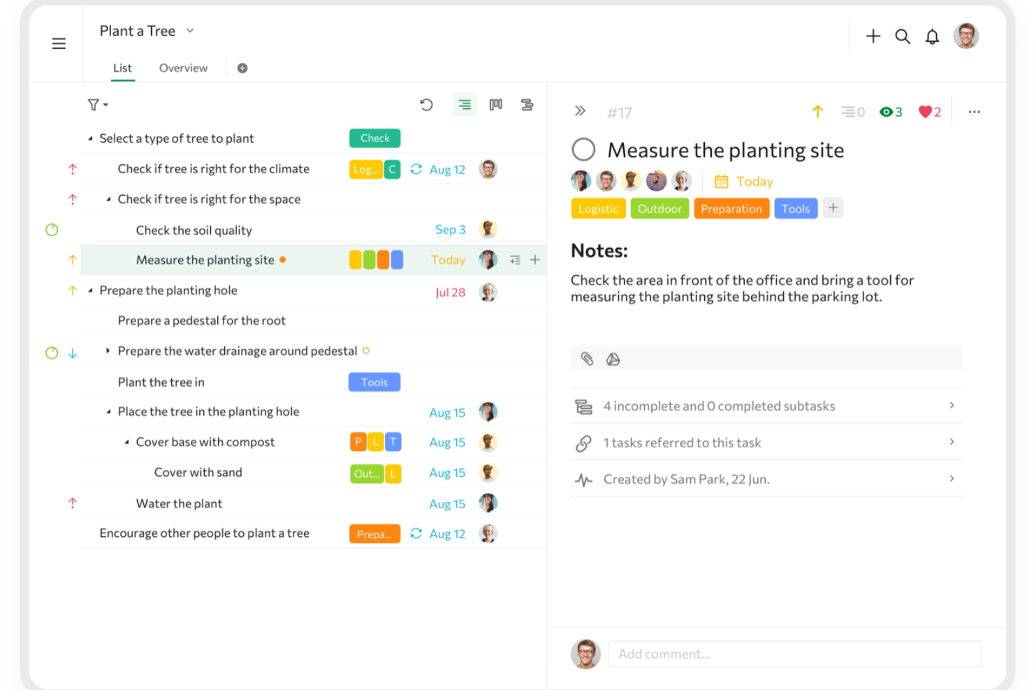 Quire screenshot - Die besten Tools für Backlog-Management im Test für 2026