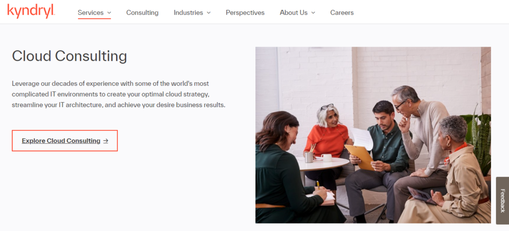 Kyndryl screenshot - 10 meilleurs services de répertoire cloud évalués pour 2026