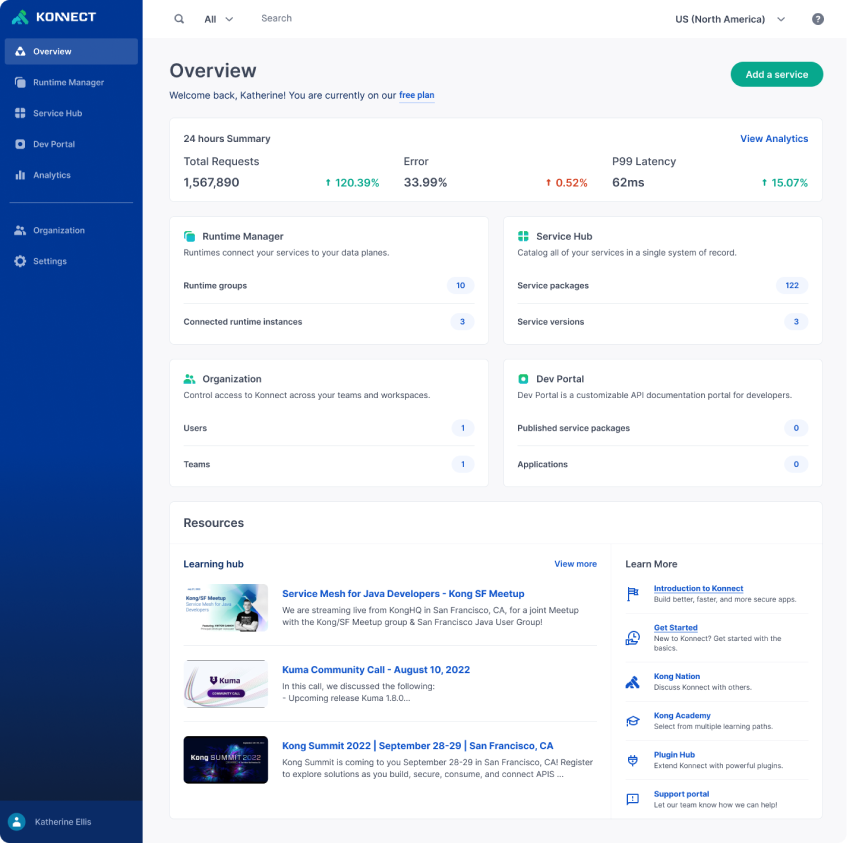 Kong screenshot - 15 Beste API-Management-Tools im Test für 2026