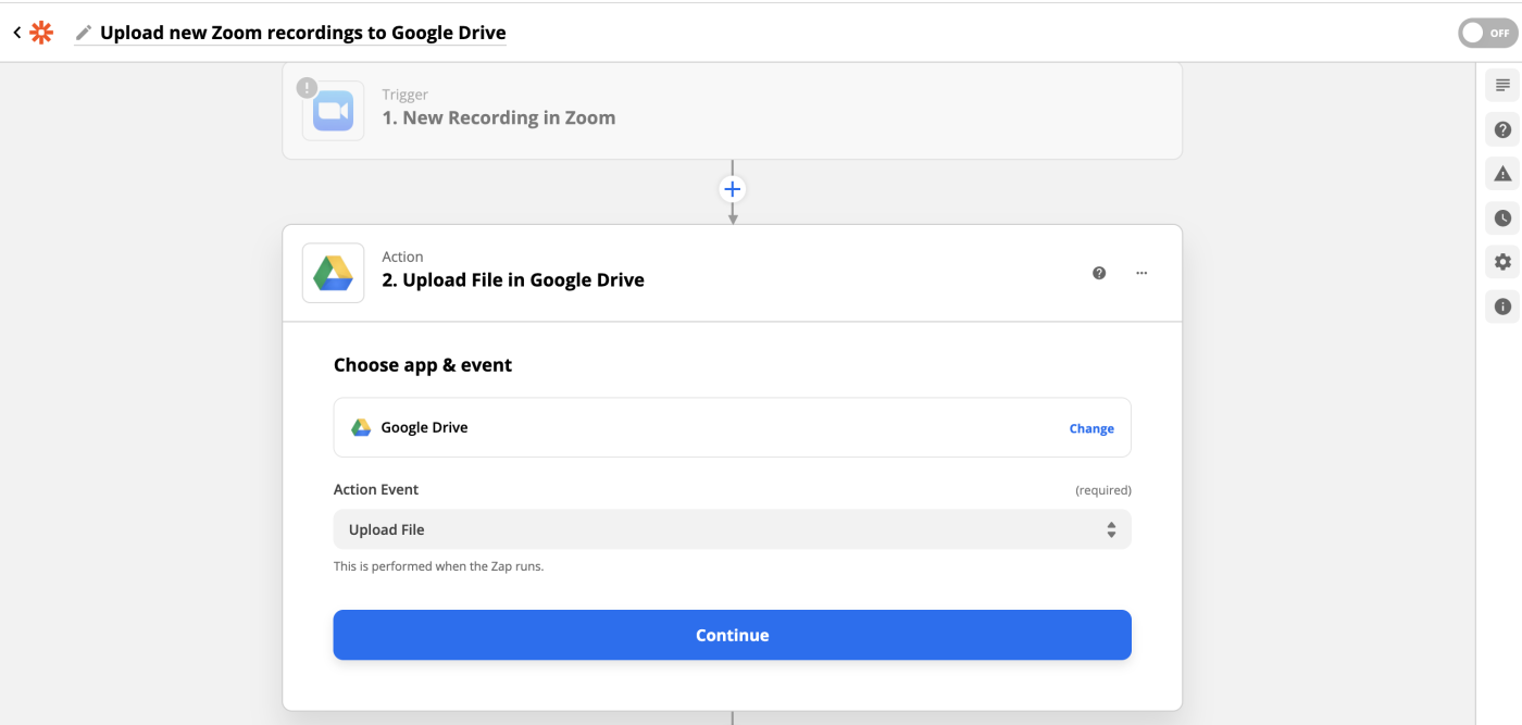 Zapier screenshot - 10 meilleurs logiciels iPaaS examinés en 2026