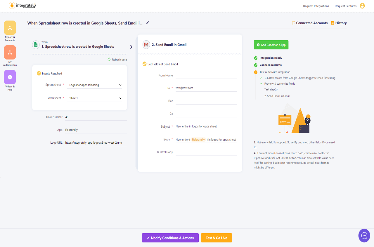 Integrately screenshot - 10 Beste iPaaS-Software im Test 2026