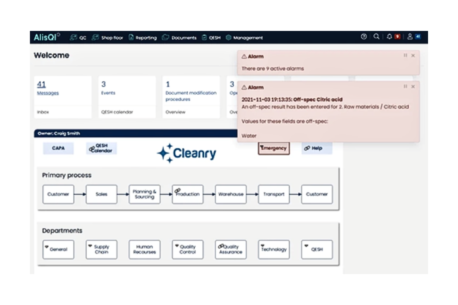 AlisQI screenshot - 10 Meilleurs Logiciels de Gestion de la Qualité en 2026