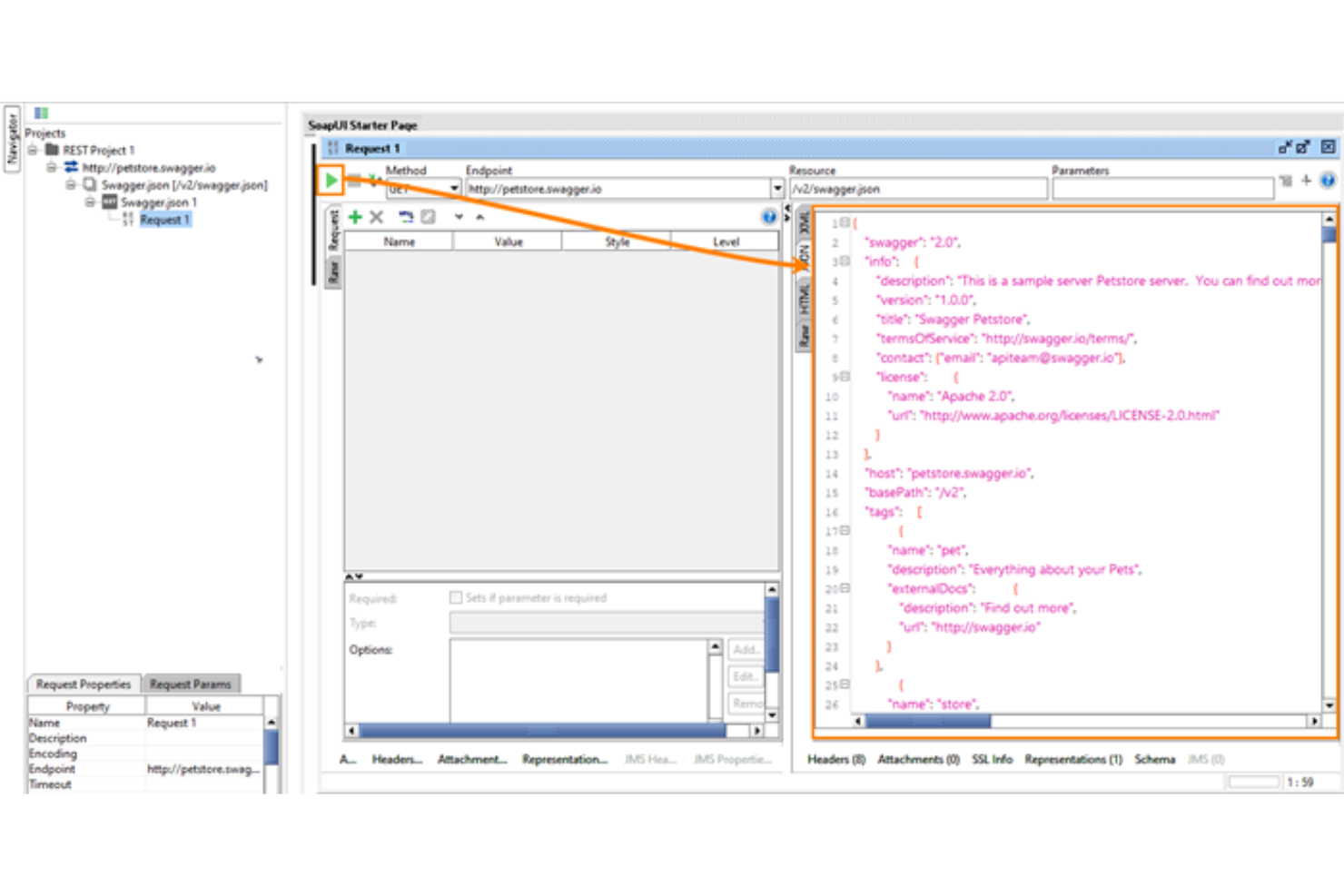 SoapUI screenshot - 1 beste Service-Virtualisierungstools im Jahr 2026