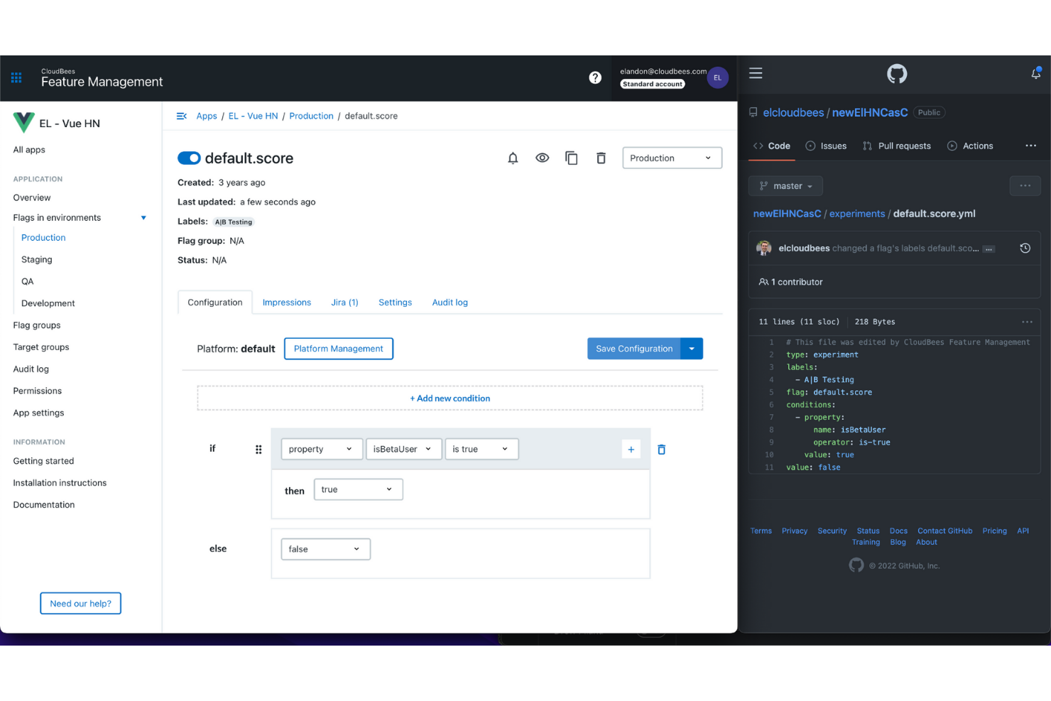 CloudBees screenshot - 10 beste Enterprise-Tools für Konfigurationsmanagement im Jahr 2026