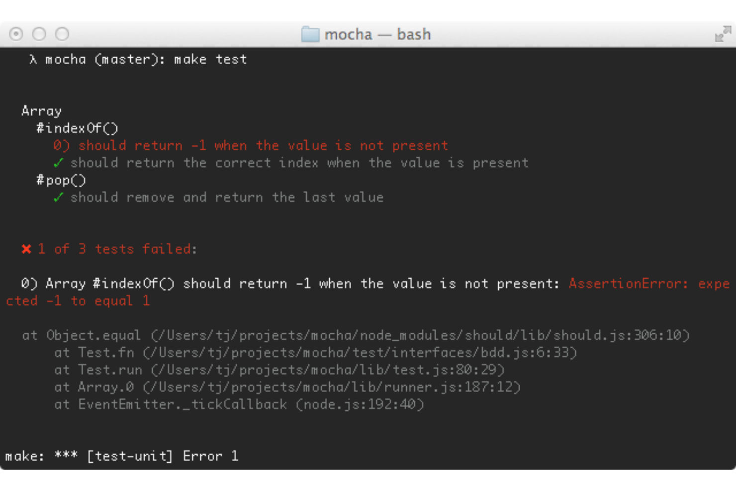 Mocha screenshot - 1 Beste DevOps-Testwerkzeuge im Test für 2026
