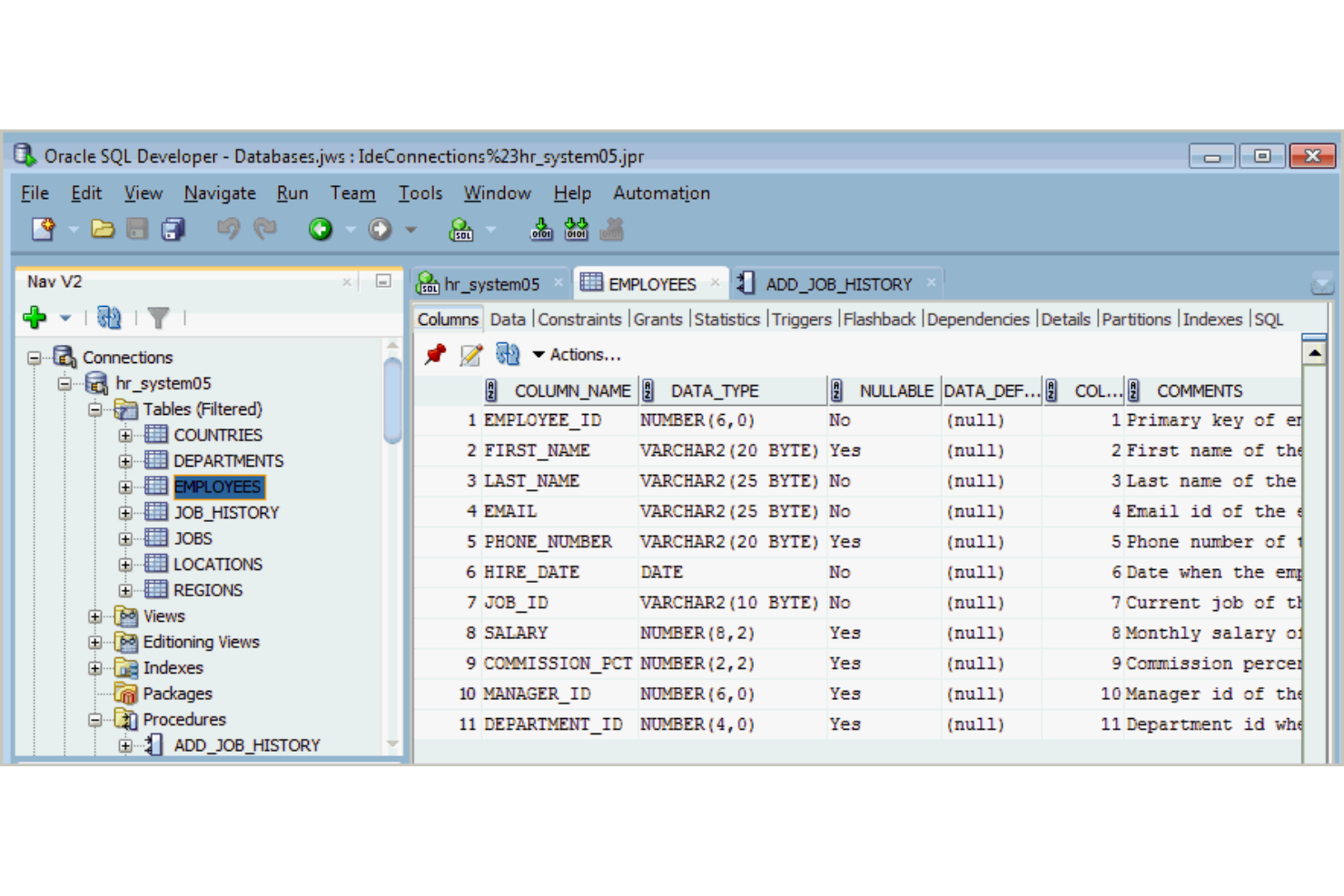 Oracle SQL Developer screenshot - 10 beste Datenbank-Testwerkzeuge im Test für 2026