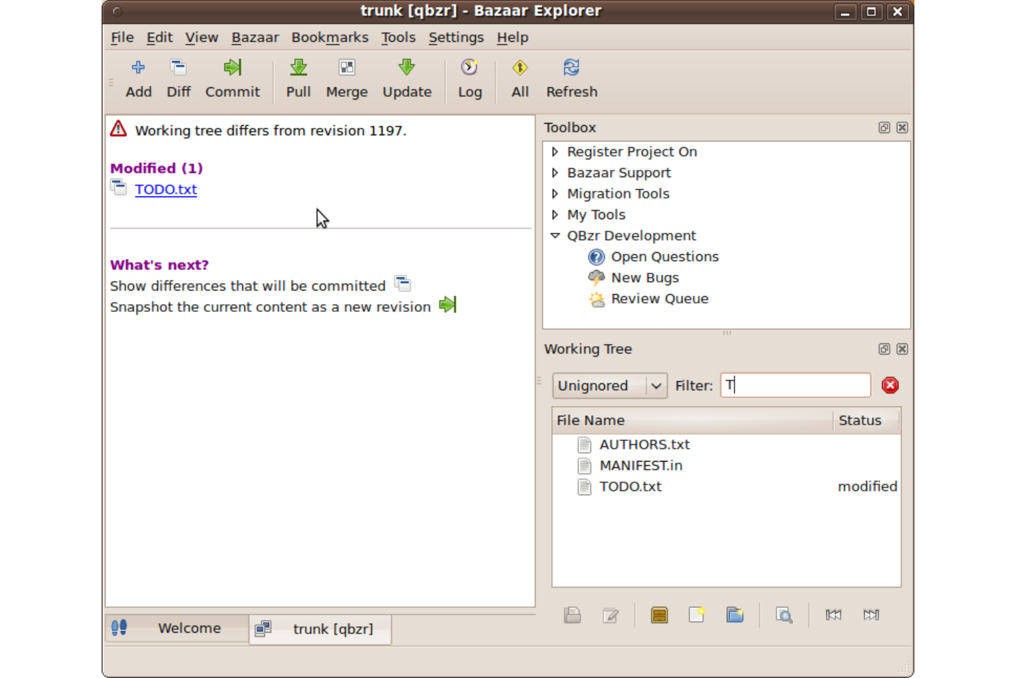 Bazaar screenshot - 10 Meilleurs Outils de Gestion de Version Passés en Revue pour 2026