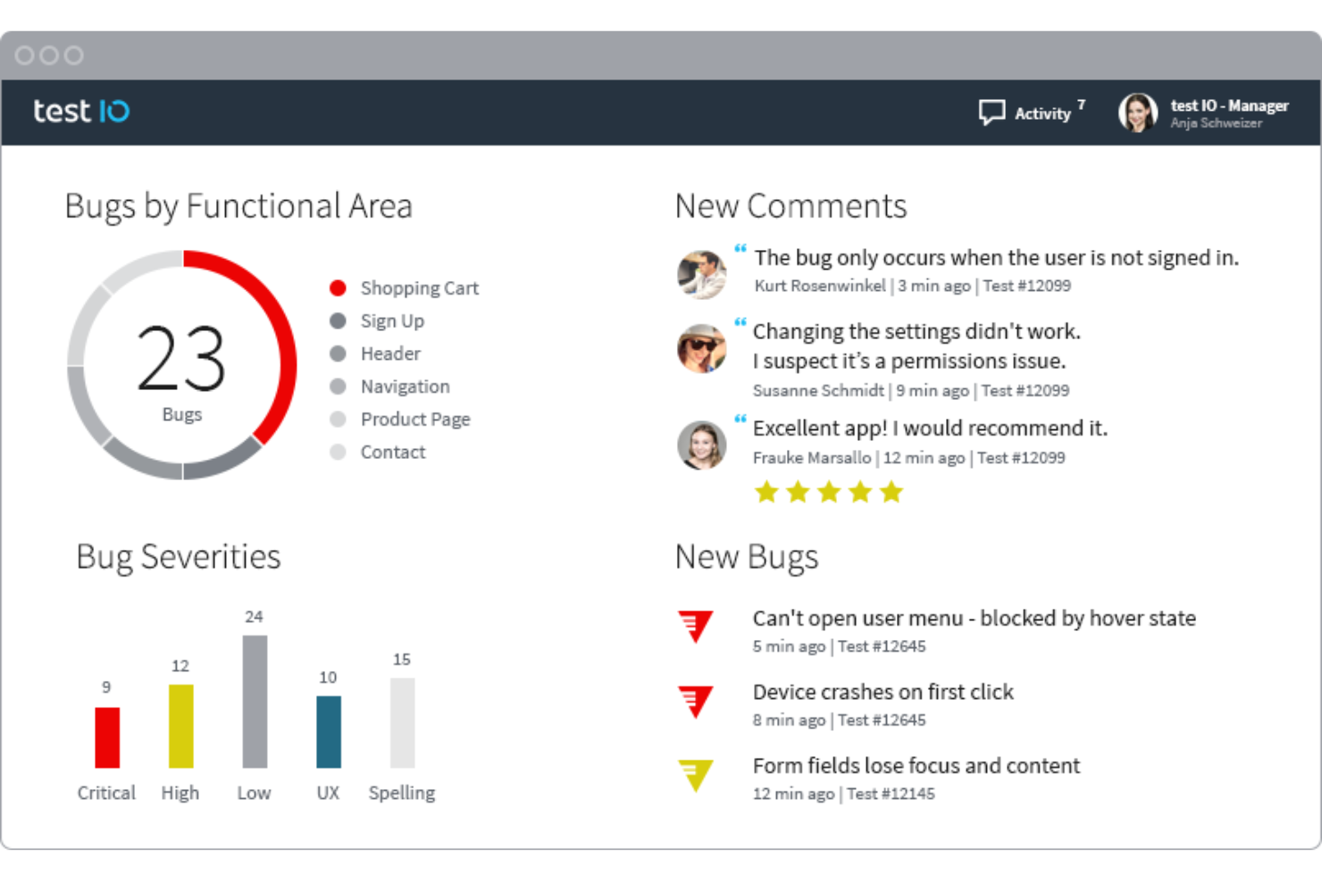Test.io screenshot - 10 beste Explorative Testing Tools im Test für 2026