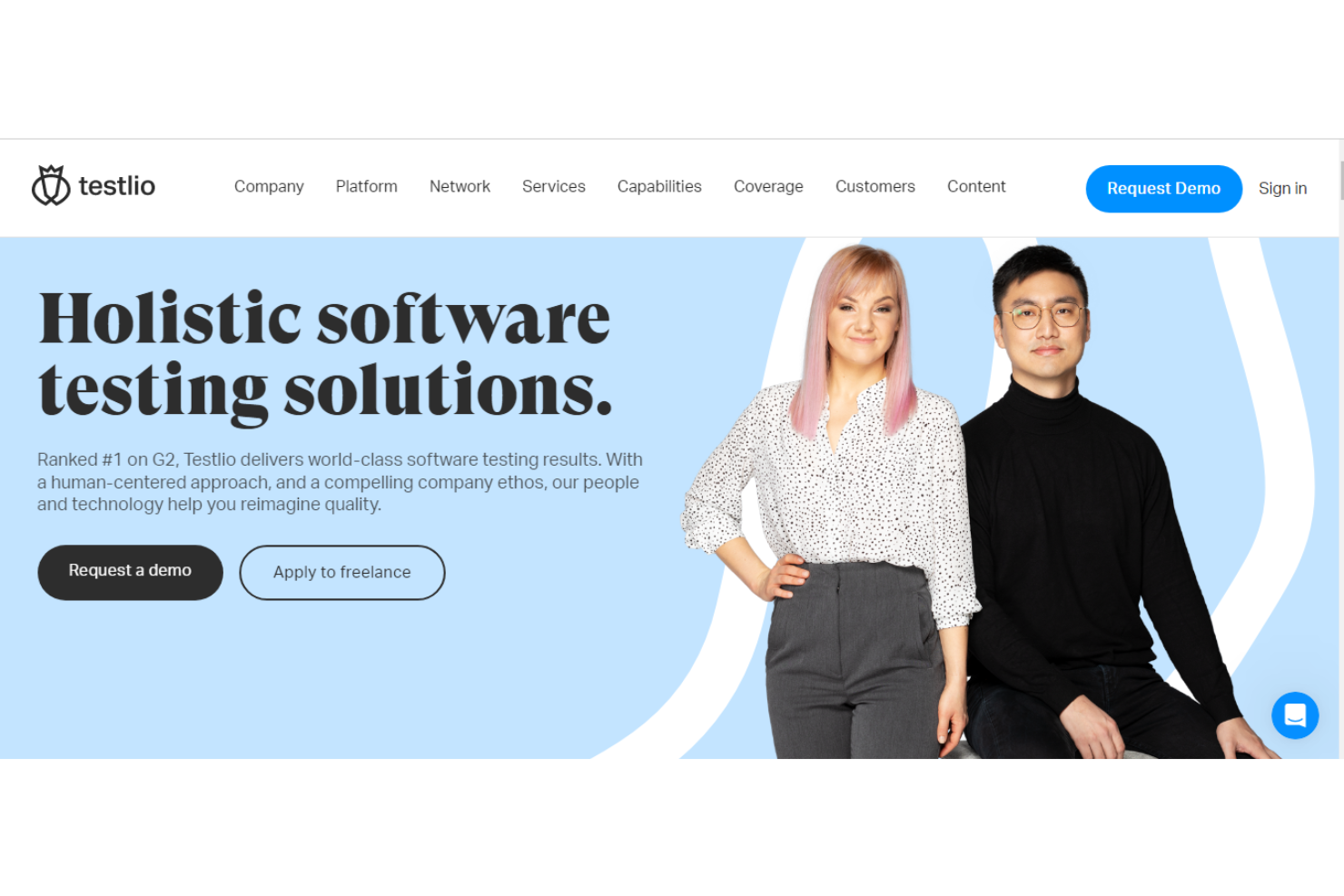 Testlio screenshot - 10 meilleurs services de test d’applications mobiles évalués en 2026