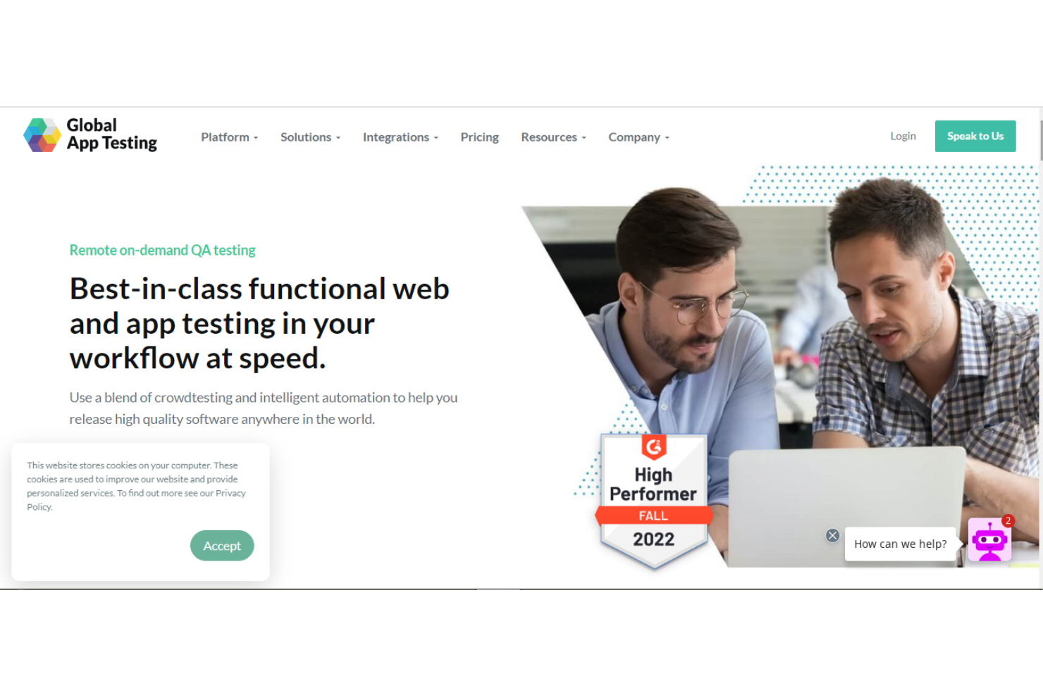 Global App Testing screenshot - 10 Beste Mobile App Testdienstleister im Jahr 2026 Bewertet