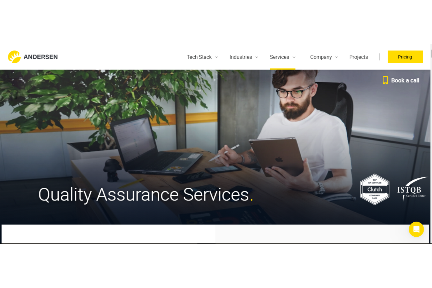 Andersen Lab screenshot - 10 meilleurs services de test d’applications mobiles évalués en 2026
