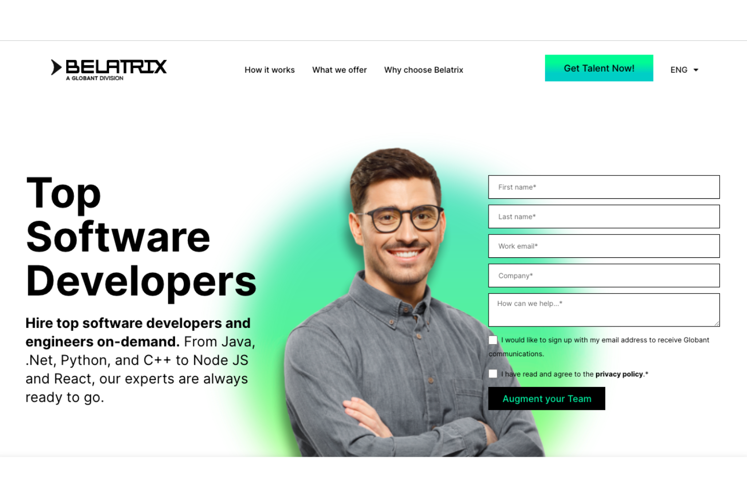 Belatrix screenshot - 10 meilleures entreprises de tests logiciels pour l’externalisation QA 2026
