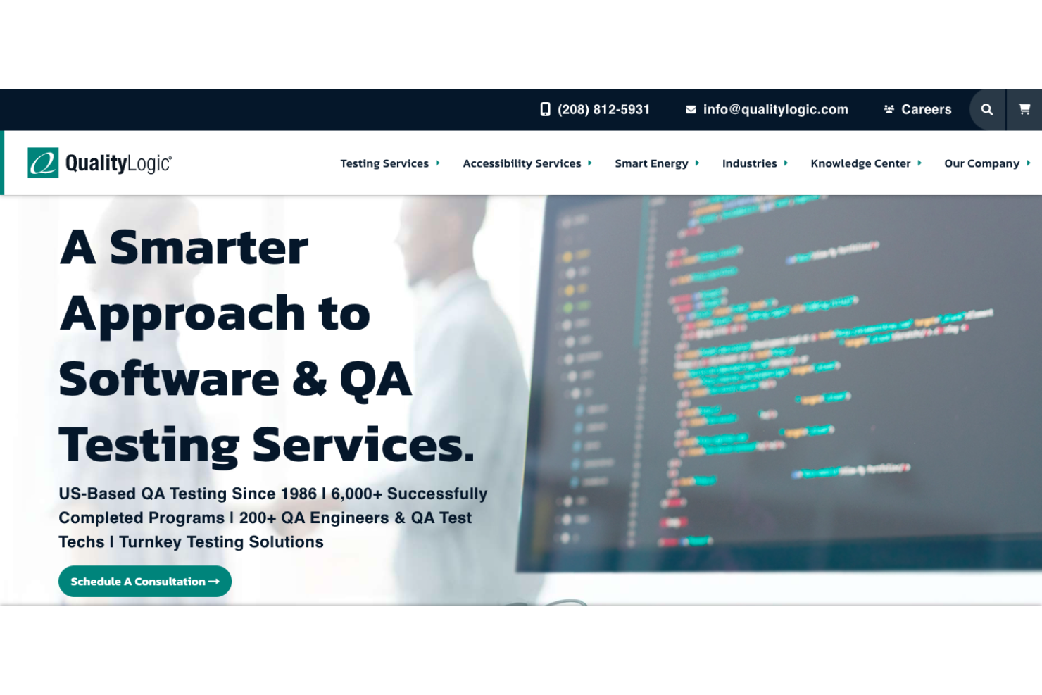 QualityLogic screenshot - 10 Beste Softwaretest-Unternehmen für QA-Outsourcing 2026