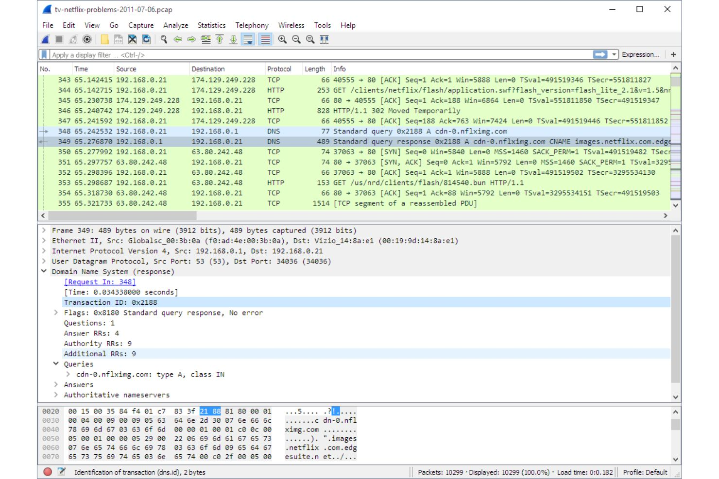 Wireshark screenshot - 10 meilleurs outils de test IoT évalués en 2026