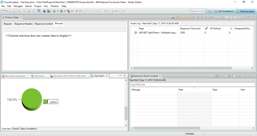 IBM Rational Functional Tester (RFT) screenshot - 15 meilleurs outils de tests de régression examinés pour 2026