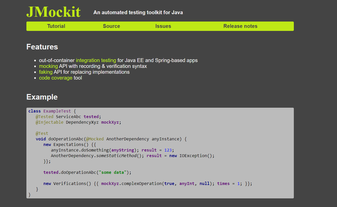 JMockit screenshot - 10 Beste Unit Testing Tools im Test 2026
