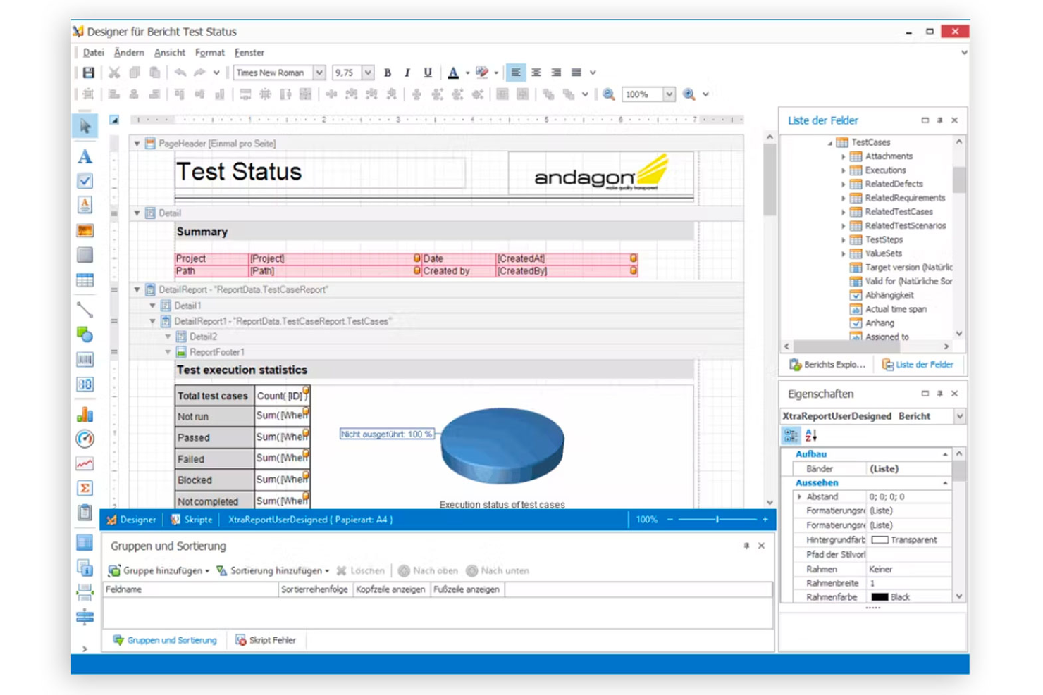 aqua ALM screenshot - Les 20 meilleurs logiciels de gestion des tests de 2026