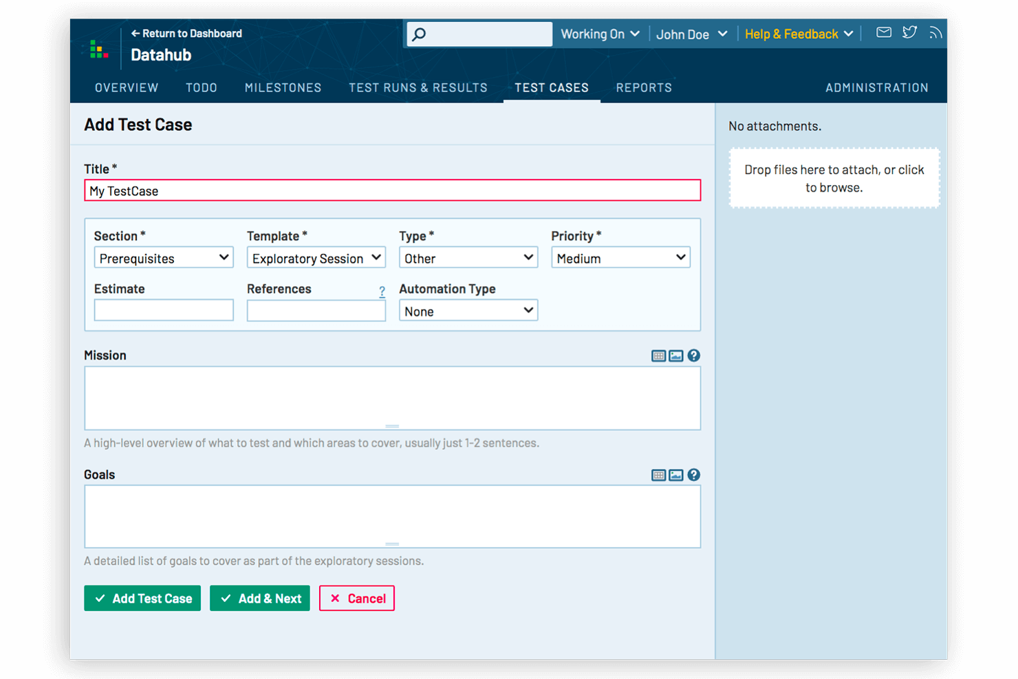 TestRail screenshot - Les 20 meilleurs logiciels de gestion des tests de 2026
