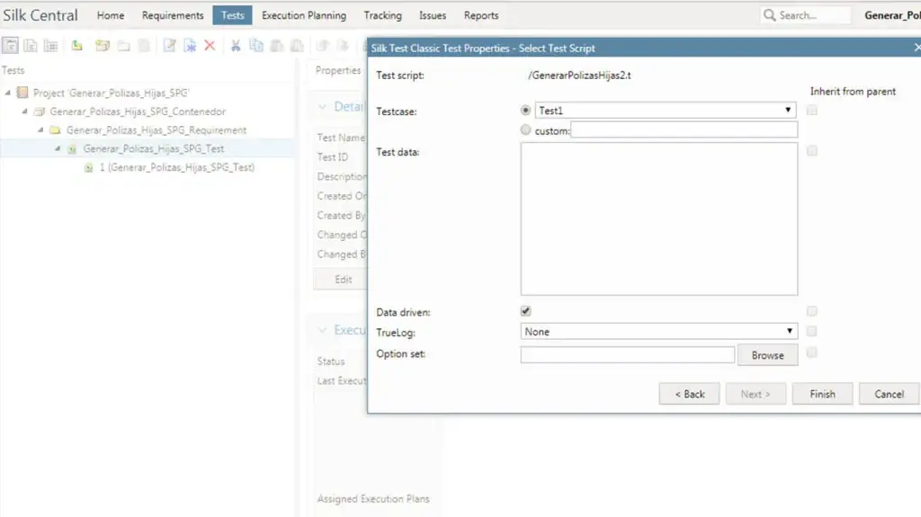 Micro Focus Silk Central screenshot - Les 20 meilleurs logiciels de gestion des tests de 2026