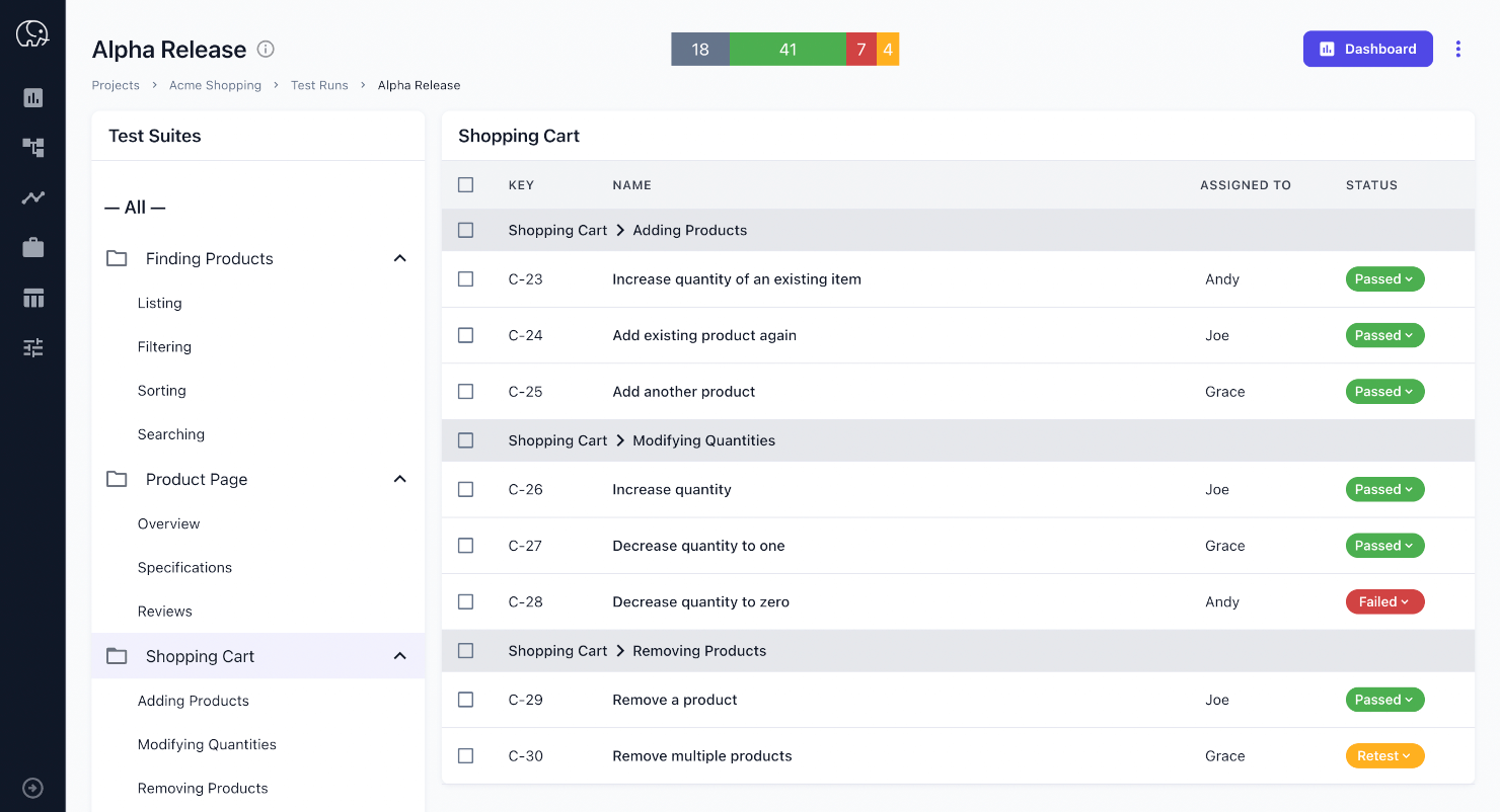 Tuskr screenshot - Les 20 meilleurs logiciels de gestion des tests de 2026