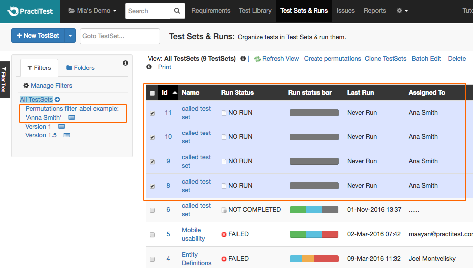 PractiTest screenshot - 20 meilleurs outils de gestion des tests pour Jira en 2026
