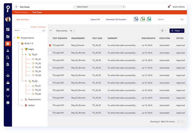 Kualitee screenshot - 15 Meilleurs Outils de Gestion des Données de Test Passés en Revue pour 2026