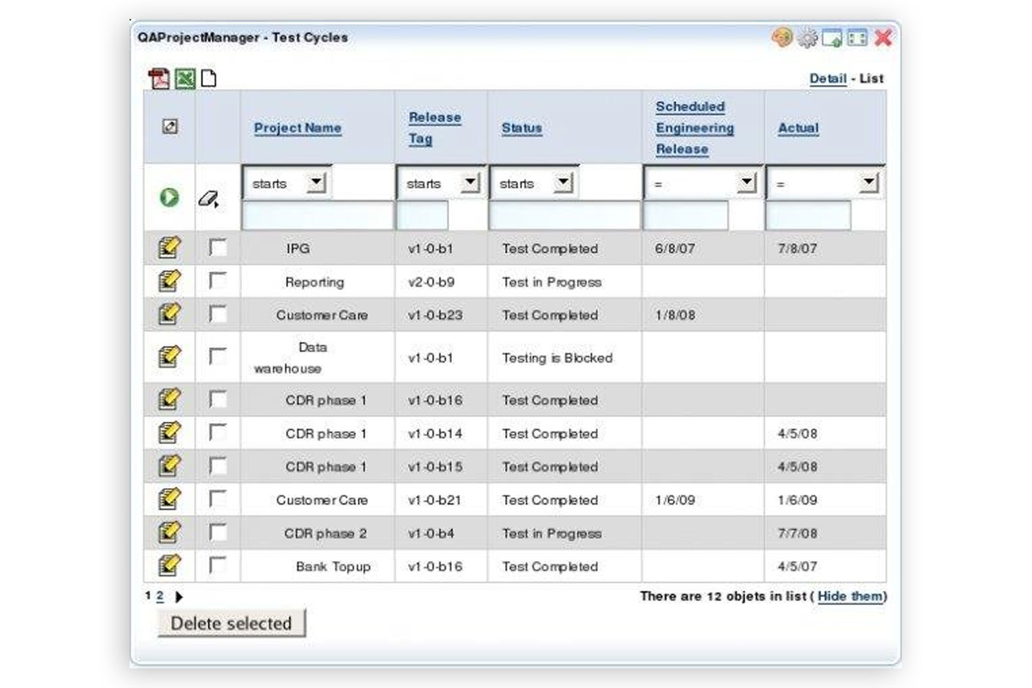 qaManager screenshot - 10 Beste kostenlose Testmanagement-Tools für 2026