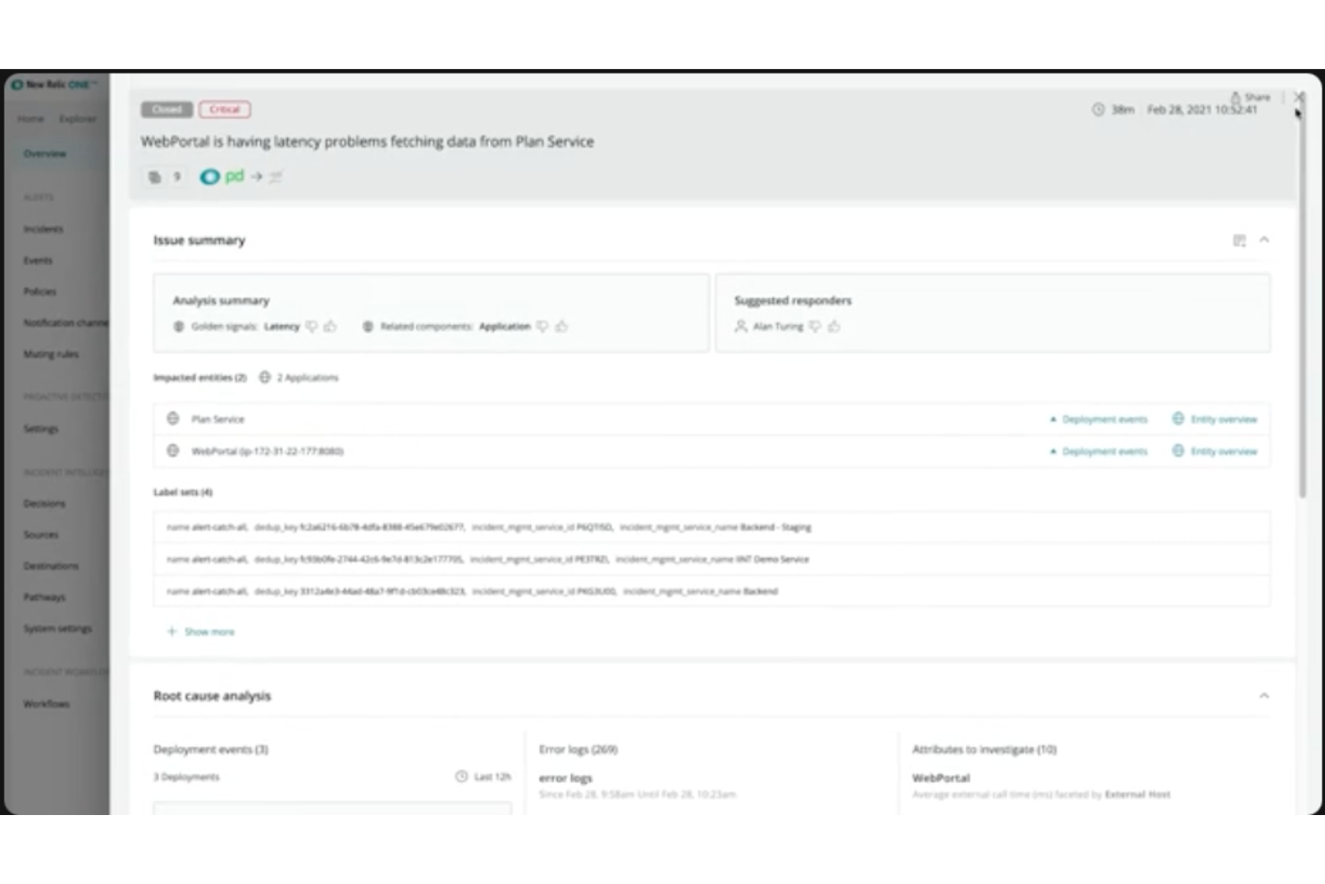 New Relic screenshot - 20 Meilleurs Logiciels de Gestion des Cas de Test en 2026