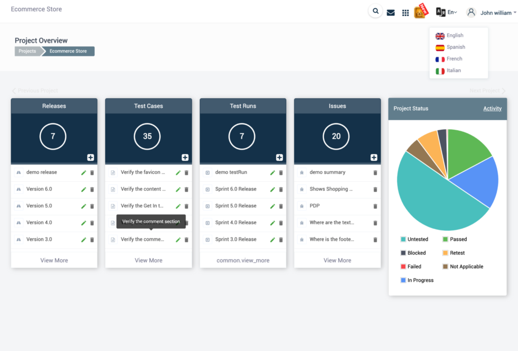 QA touch screenshot - 20 Beste Testfall-Management-Software im Jahr 2026