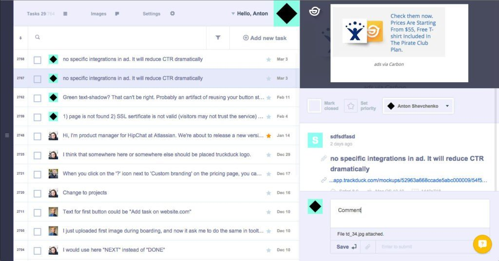 Trackduck screenshot - 10 Meilleurs Outils de Suivi des Défauts Évalués en 2026