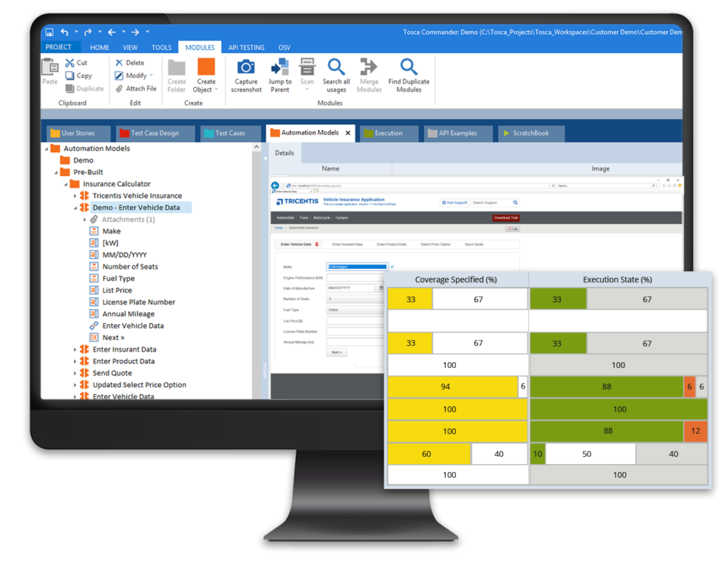 Tricentis Tosca screenshot - 10 meilleurs outils d’automatisation des tests examinés pour 2026