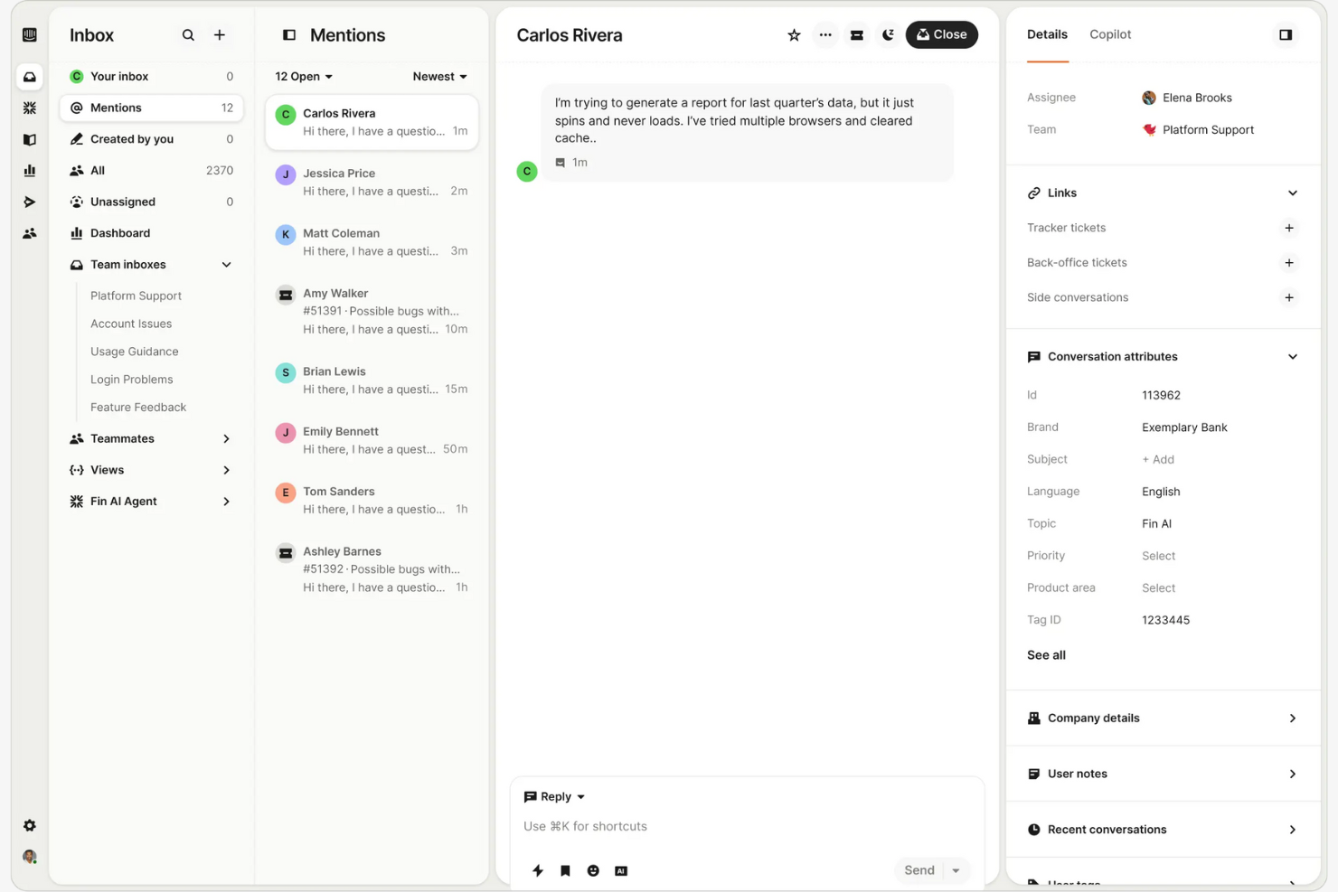 Intercom screenshot - Die 10 besten Freshdesk-Alternativen im Test 2026