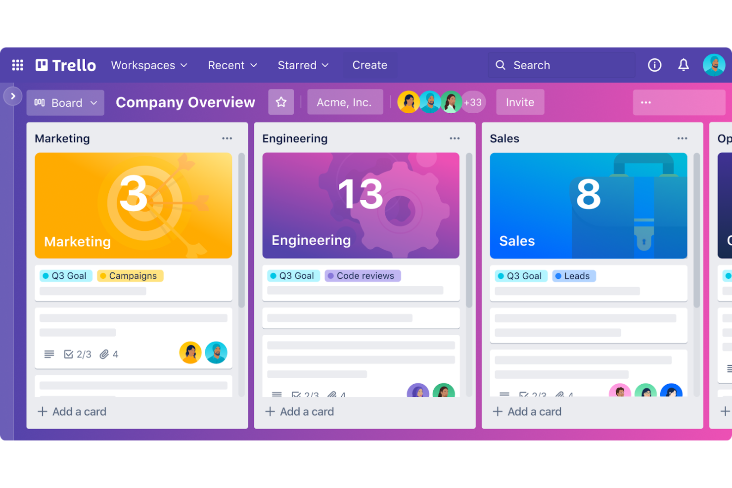 Trello screenshot - 10 Beste monday.com Alternativen im Test 2026