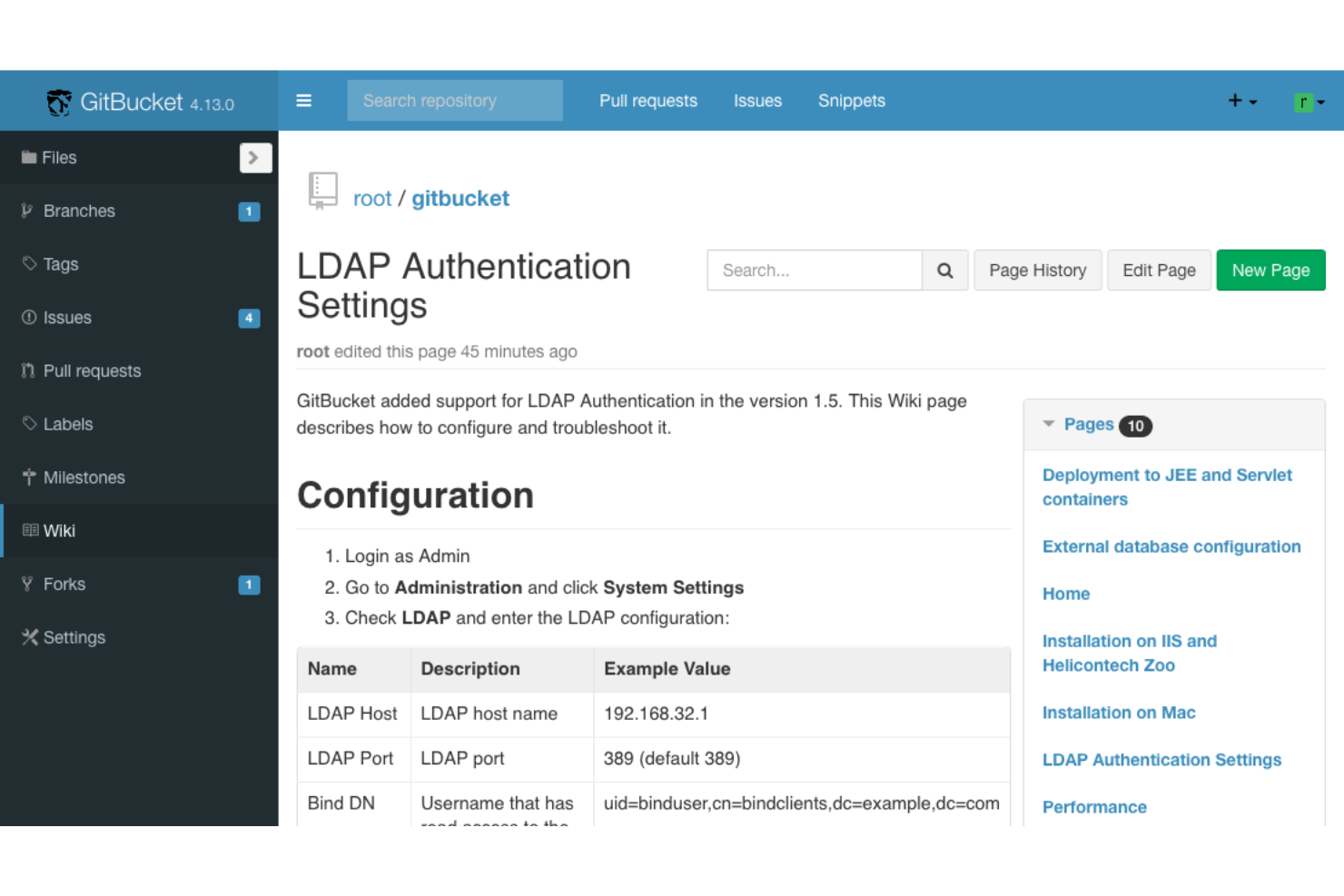 GitBucket screenshot - 10 meilleures alternatives à GitHub évaluées en 2026