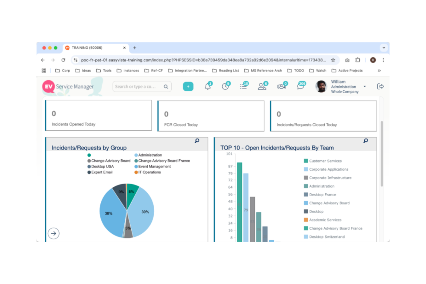 EasyVista screenshot - 19 meilleures alternatives à Jira Service Management pour 2026