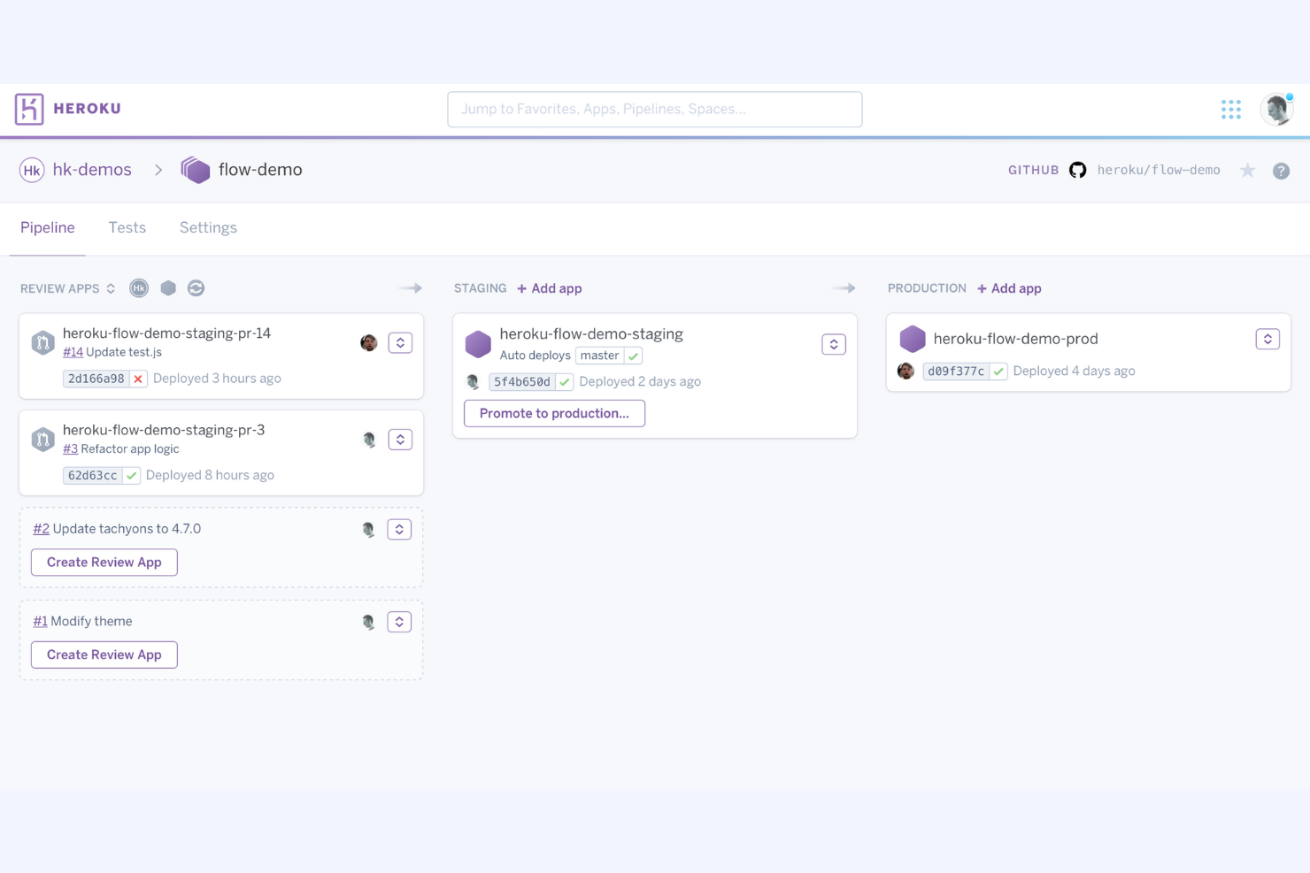 Heroku screenshot - 10 beste DigitalOcean-Alternativen im Test 2026