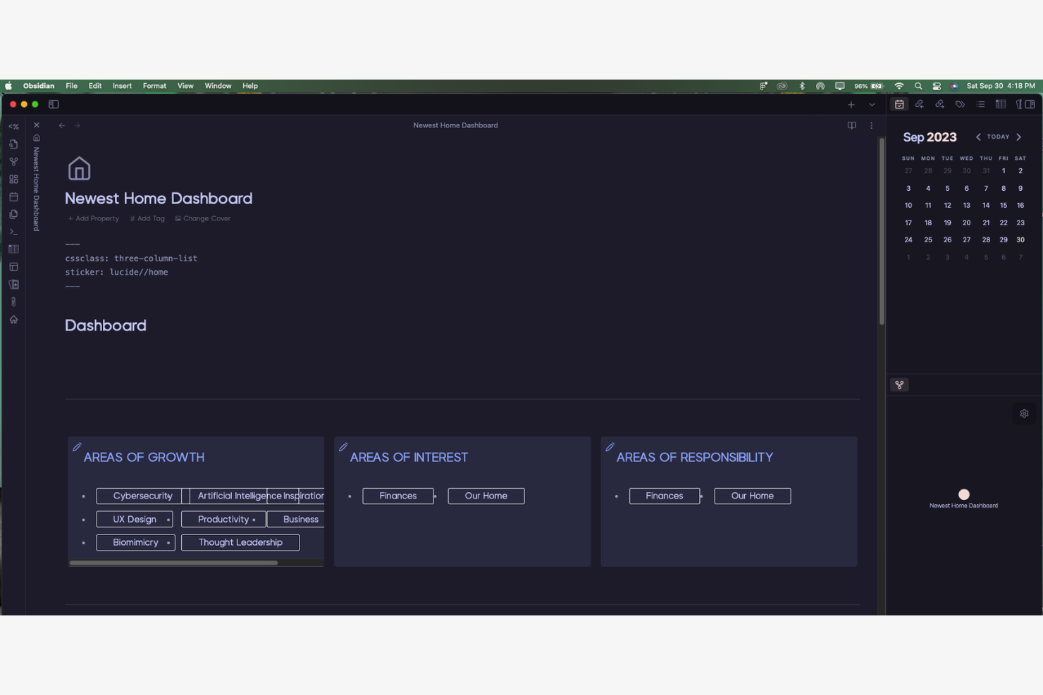 Obsidian screenshot - 10 Beste Notion-Alternativen im Test 2026