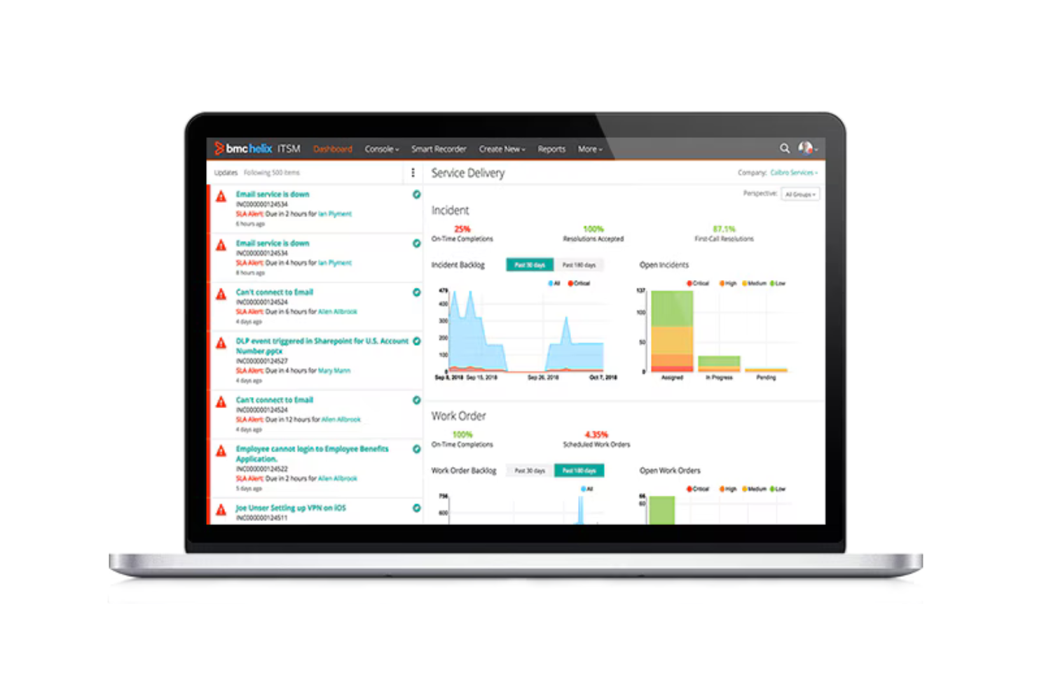 BMC Helix screenshot - 19 meilleures alternatives à Jira Service Management pour 2026