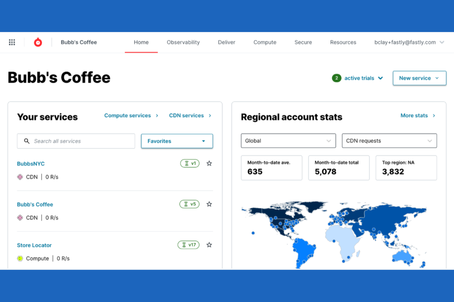 Fastly screenshot - 12 meilleures alternatives à Cloudflare examinées en 2026