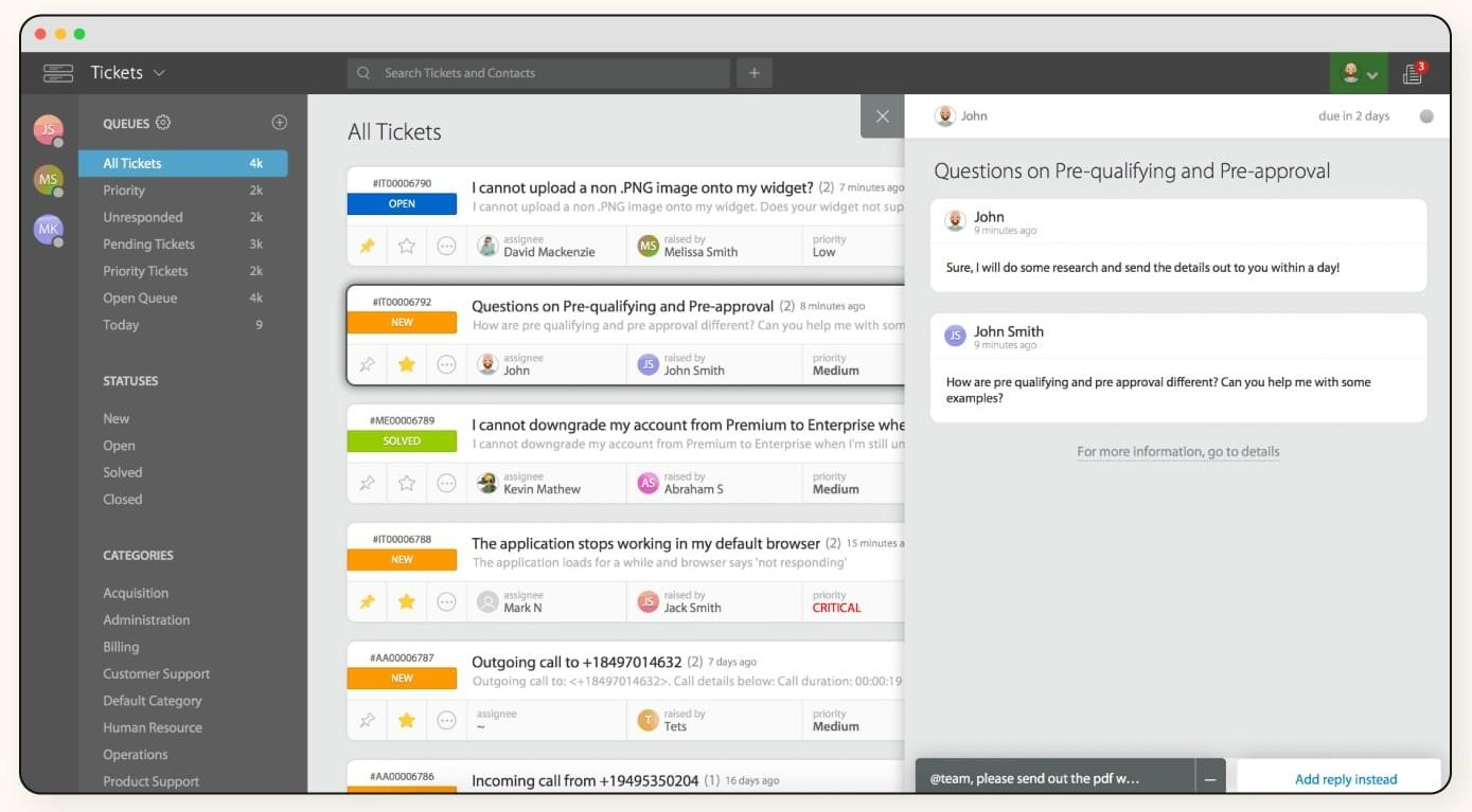 HappyFox screenshot - 10 beste Zendesk-Alternativen im Test 2026